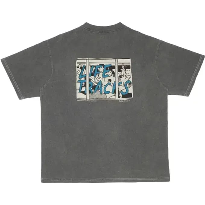 T-shirt Nudie Jeans Koffe LifeTracks III
