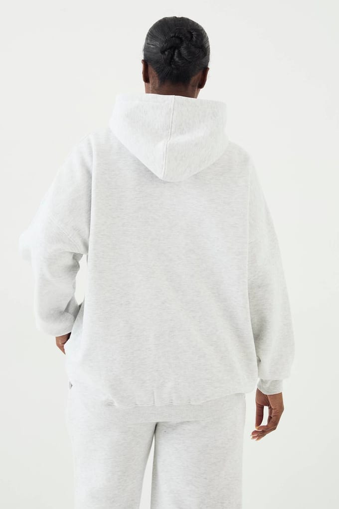 Dames DSGN Studio Applique Oversized Hoodie | Asgrijs | Maat: Large