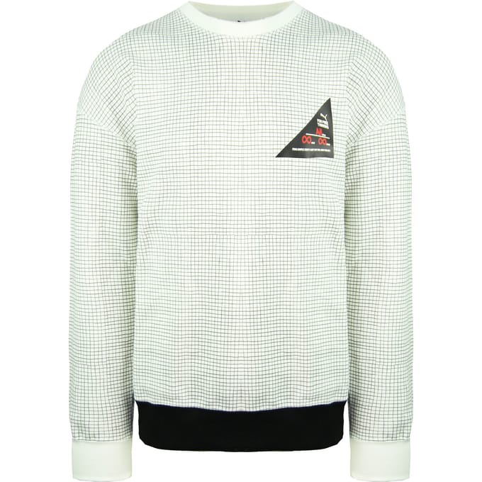 Puma x Michael Lau Lange Mouw Crew Neck Wit Heren AOP Sweatshirt 530359 52