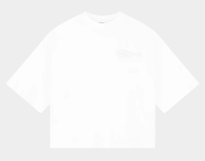 Stieglitz Tin Oversized Boxy T-shirt White Größe: L | Hemden Outlet | Damen | Weiß