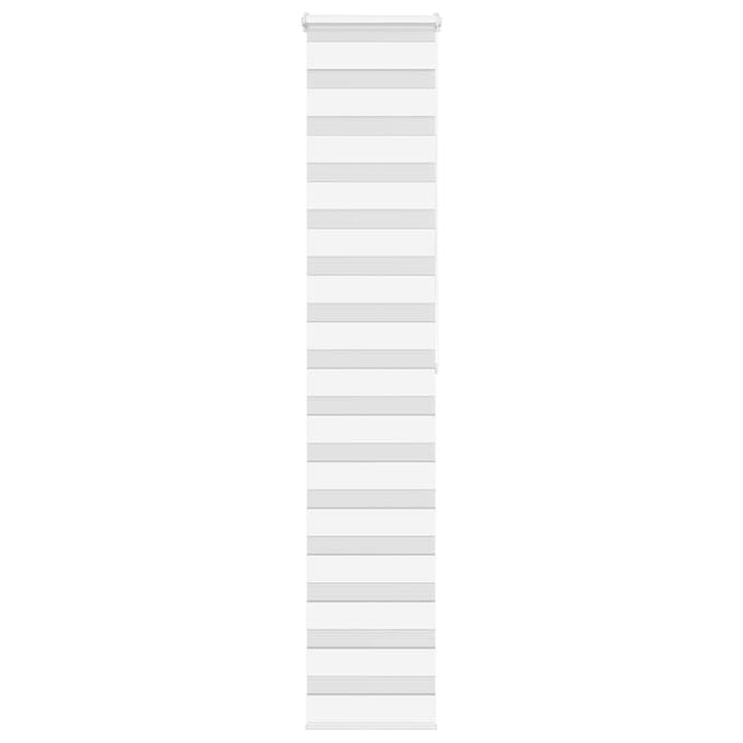 vidaXL - Zebra - rolgordijn - 40x200 - cm - stofbreedte - 35,9 - cm - polyester - wit