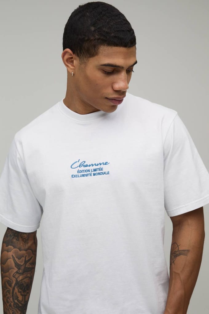 Relaxed Heavyweight L'homme T-shirt | White | Size 4XL