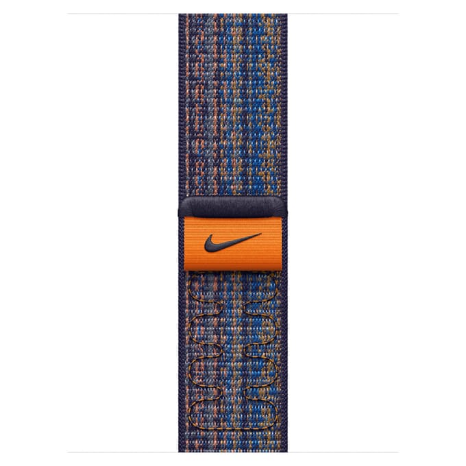 Nike Sport Loop Band voor de Apple Watch | 38/40/41/42 mm - Game Royal & Orange