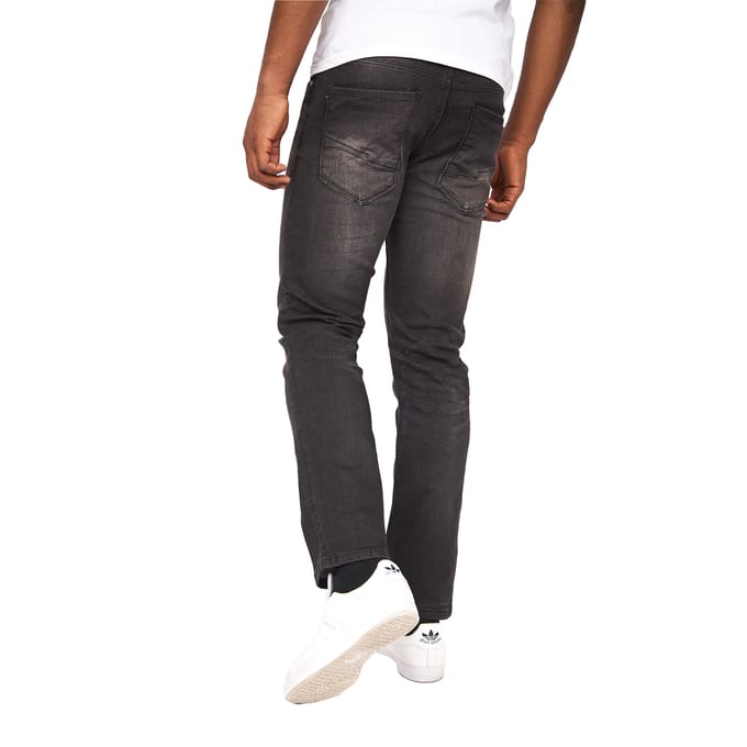 Crosshatch Heren Cadman Rechte Jeans (Zwart wassen)