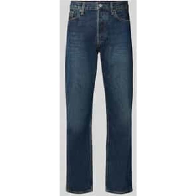 straight fit jeans van pure katoen model 'MAADOX'