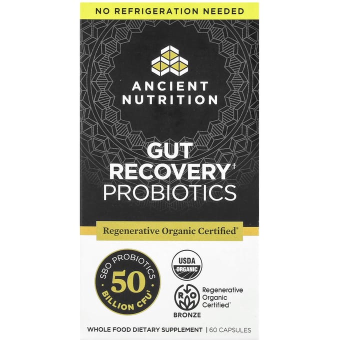 Ancient Nutrition, Probiotique Gut Recovery, 60 Capsules