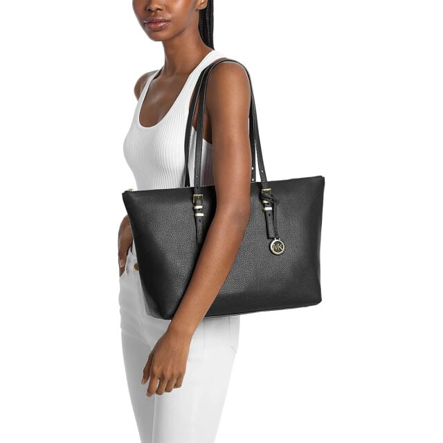 Michael Kors Quinn Large Shopper - Dames - Leer - Zwart