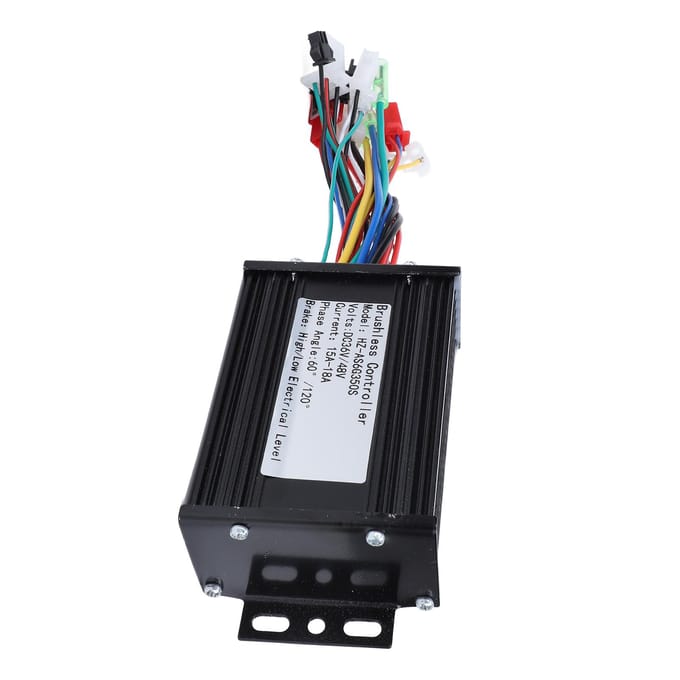 Scooter Motorcontroller 36V 48V 350W Aluminiumlegering Goede Warmteafvoer Borstelloze Motor black