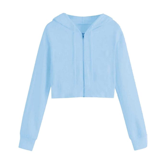 Miso Dames/Dames Full Zip Hoodie (Blauw)