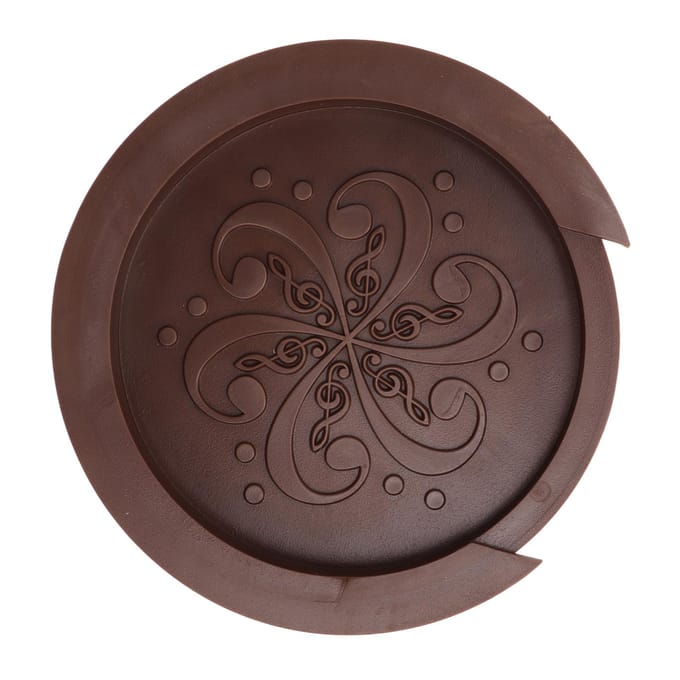 Gitaar Klankgat Cover Silicone Stofdicht Compact Draagbaar Zachte Klankgat Cover voor Gitarist black