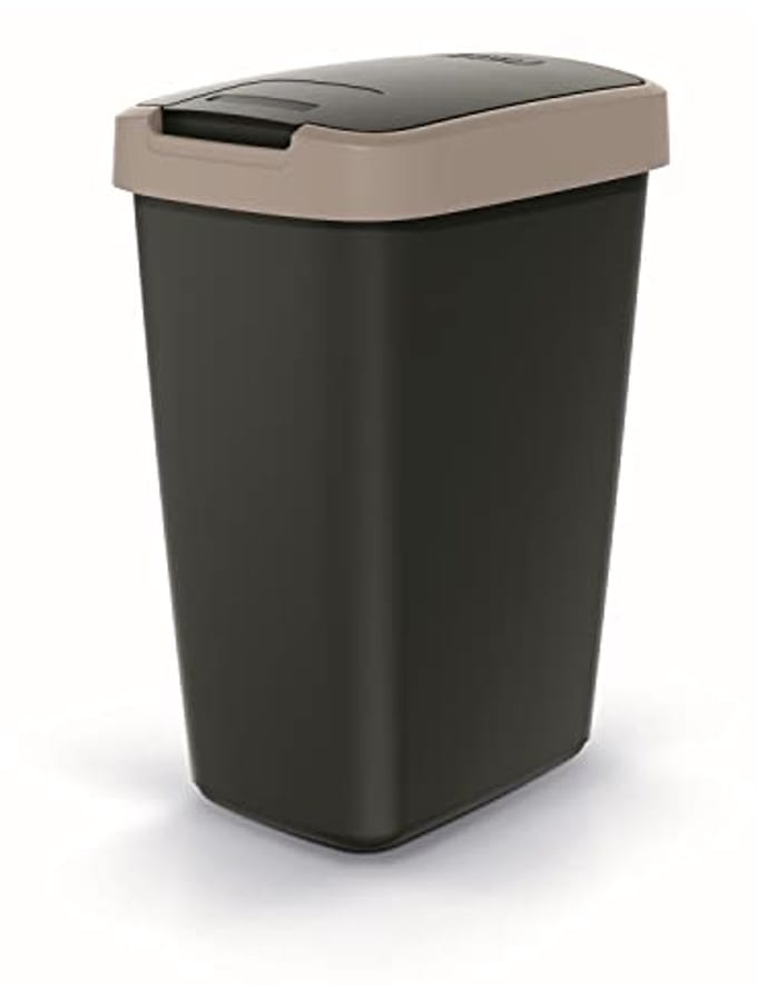 Compacte Prullenbak 12 Liter - Afvalscheiding en Minimalistisch Design