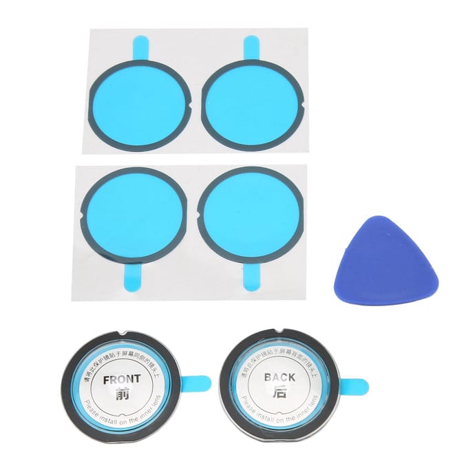 Kit de protections d'objectif doubles, résistantes aux rayures et adhésives, pour caméra d'action panoramique Insta360 X3 gray