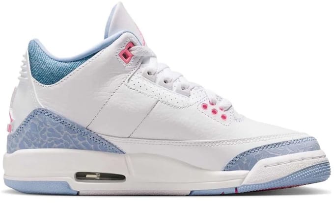 Jordan 3 Retro White Cobalt Bliss (GS) - Kinderen