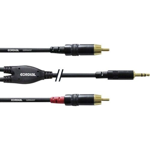 Cordial soundcard kabel Cinch 0,9m Y-Adapterkabel CFY 0.9 WCC - Insert kabel