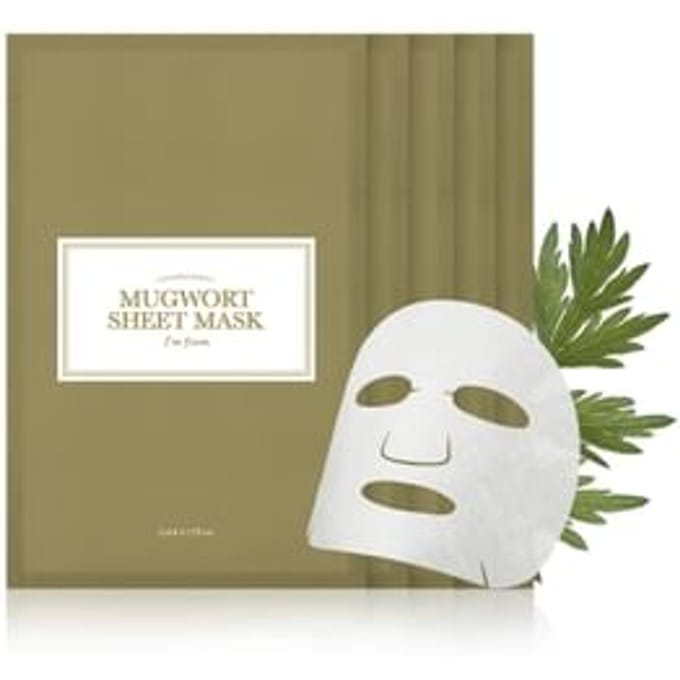 I'm From, Mugwork Beauty Sheet Mask, 5 sheets, 23ml (0.77fl oz) each gray