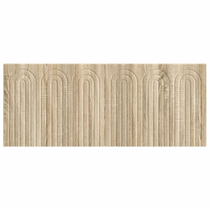 vidaXL - Wandgemonteerd - Hoofdbord - ALKMAAR - Sonoma - Eiken - Bewerkt - hout
