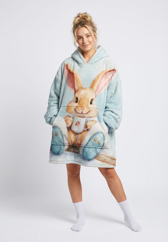 "Winter Bunny fm" Knuffeltrui Huggie