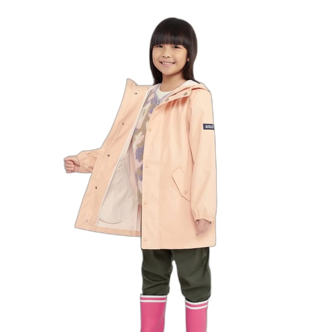 Iconische waterdichte gewaxte jas voor kinderen Aigle