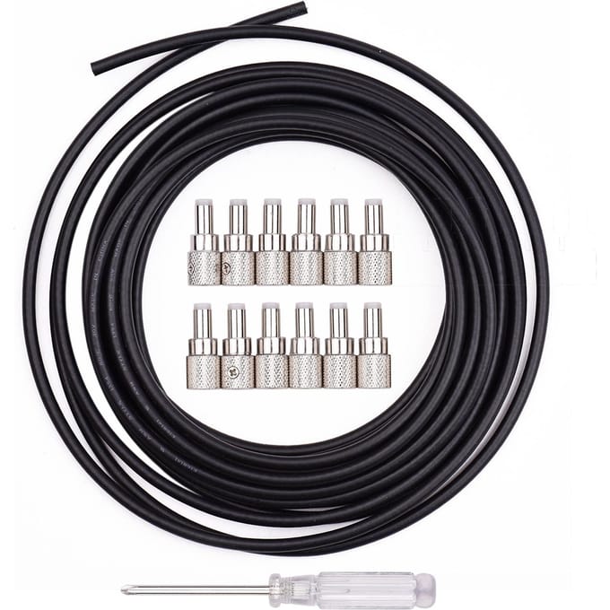Kit de câbles DC compacts sans soudure, câbles pour pédale de guitare, longueur personnalisée, dont 12 sans soudure multicolore