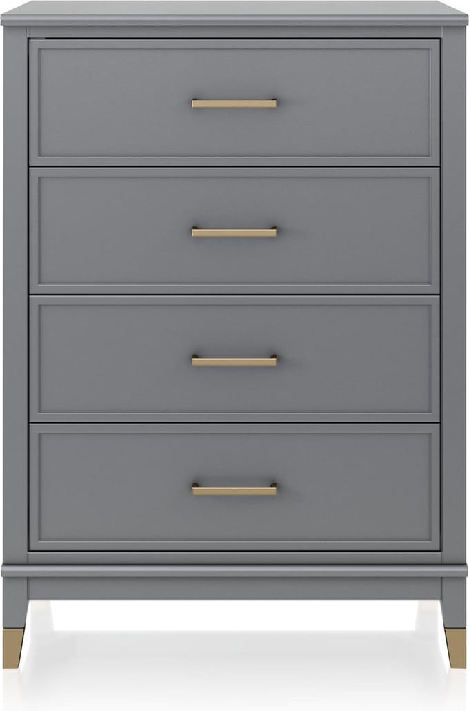 Westerleigh-Commode - 4-laden - Grafietgrijs