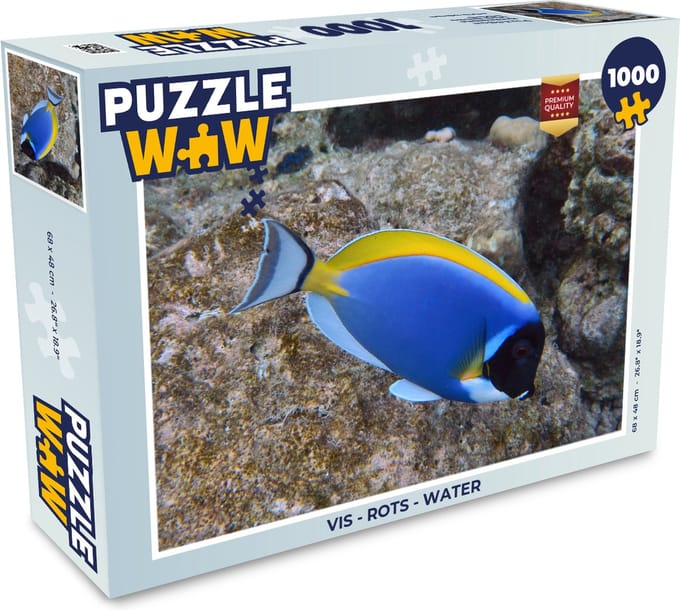 Puzzel Vis - Rots - Water - Legpuzzel - Puzzel 1000 stukjes volwassenen