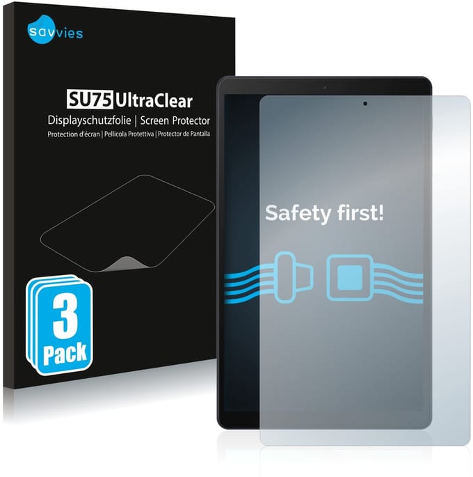 Savvies - Screenprotector voor Samsung Galaxy Tab A 10.1 LTE 2019 - Folie Beschermfolie transparant 3 Stuks