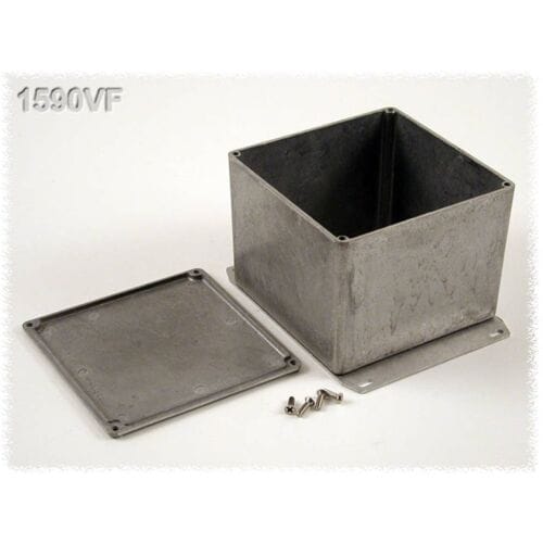 Hammond Electronics 1590VFBK Universele behuizing 119.5 x 119.5 x 94 Aluminium Zwart 1 stuk(s)