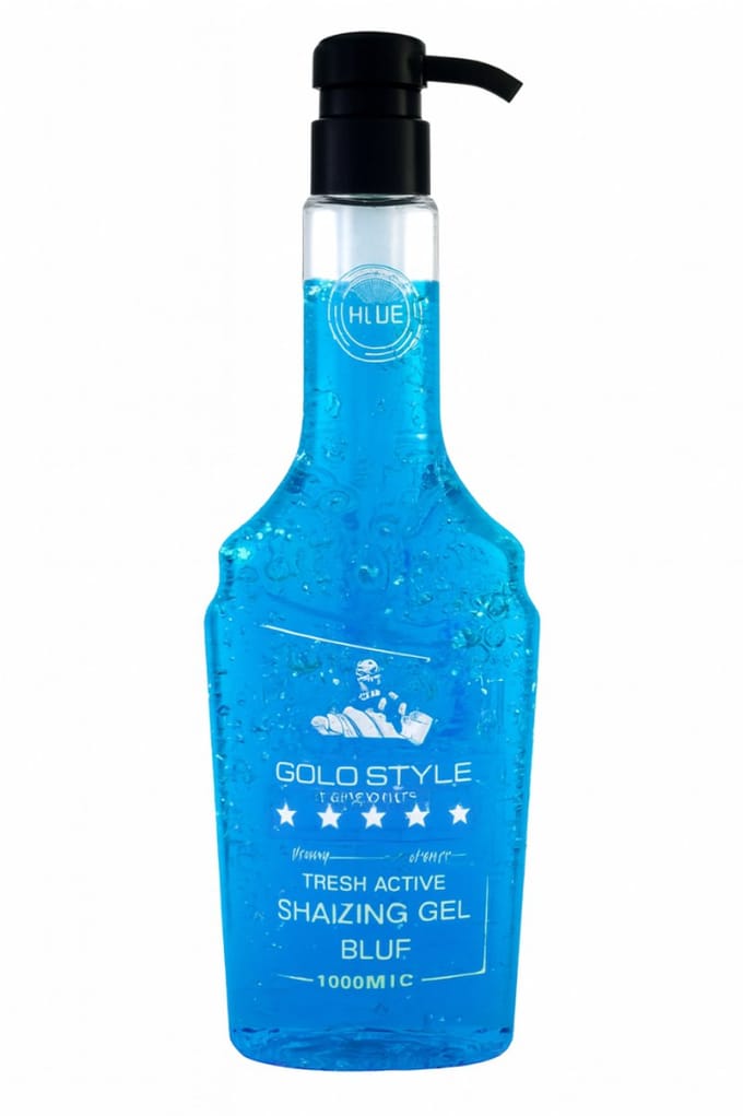 GOLD STYLE Professional Man Care – Fresh Active Shaving Gel (Blue, 1000 ml) - Shaving Gel