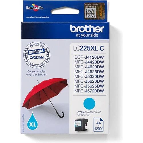 Brother Inktcartridge LC-225XLC Cyaan Hoge capaciteit