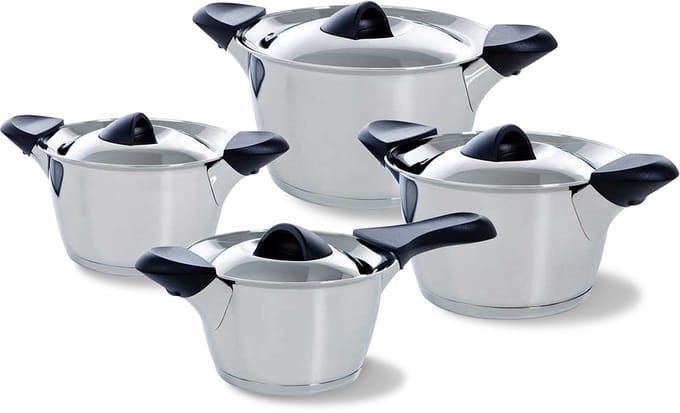BK Q-linair Classic Pottenset - 4 delig - Veilig afgietsysteem
