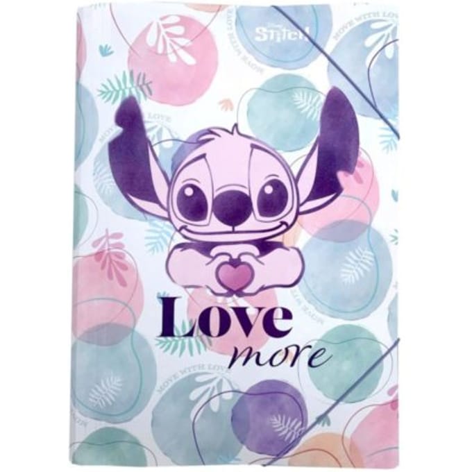 Stitch pastel elastomap a3, met rubber band