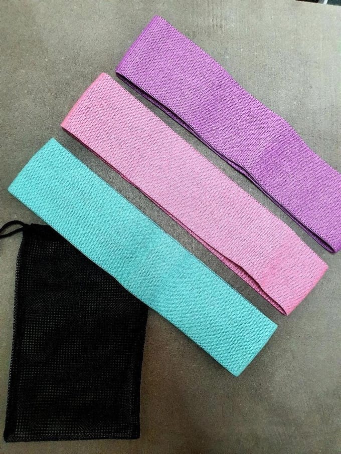 New Age Devi - Set - 3 Weerstandsbanden - Bootybands en voor Full Body Workouts - Fitness Elastiek