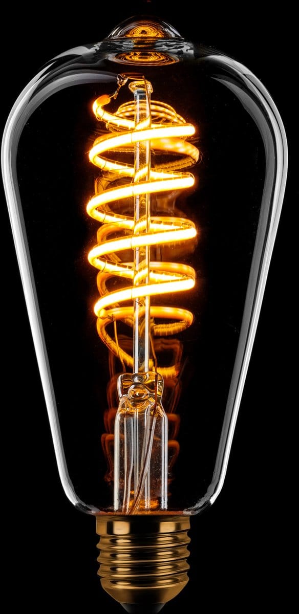 ETH Edison ST64 Filament spiraal LED 7w E27 240v 2200k 3 stappen dimbaar helder