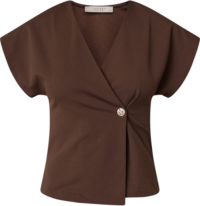SISTERS POINT Gevela-ve - Dames Gilet - D. chocolate - Maat S
