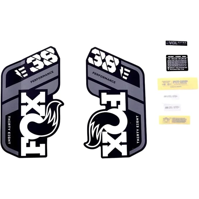 Decalset Fox 2021, 38, P-S, E-Bike+, Logo, Fork