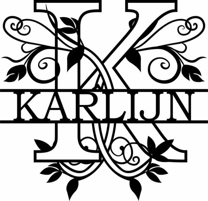 Wanddecoratie | Gepersonaliseerde letters A t/m Z - XL (60cm)