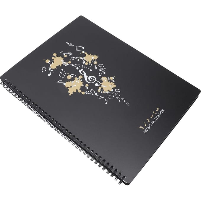 Dossier de partitions 20 pochettes 40 pages A4 Classeur de partitions pour orchestre école chorale Type C black