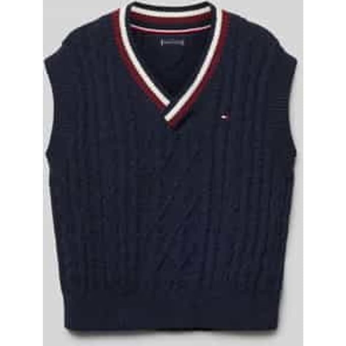 Pullover met V-hals, model 'GLOBAL'
