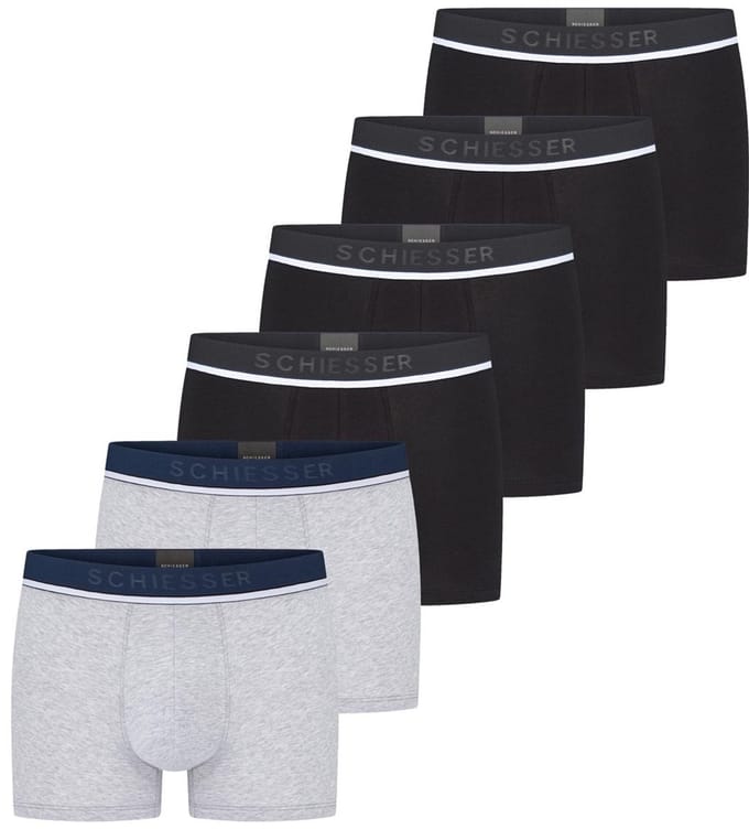 Schiesser Heren Shorts / Pants 6er Pack - 95/5 - Cotton