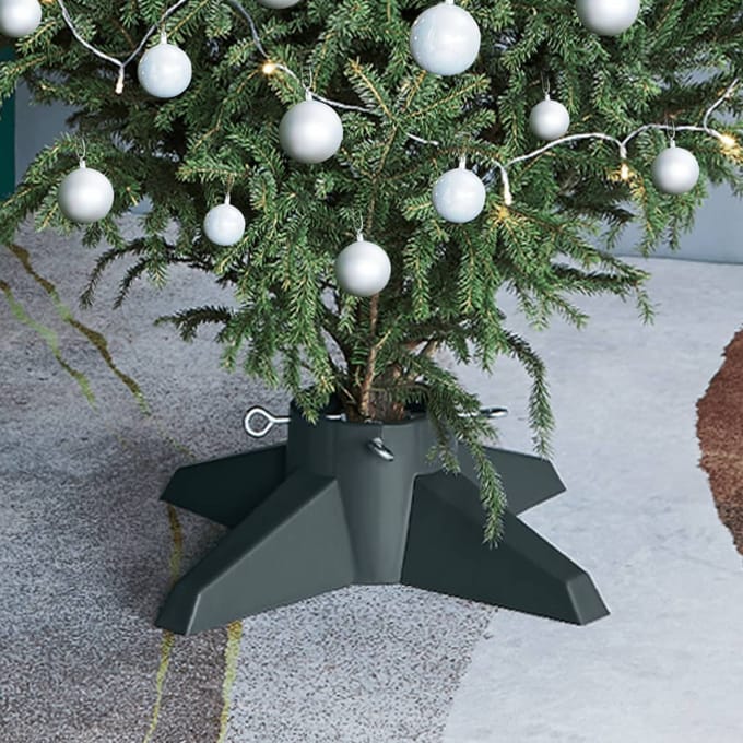 vidaXL - Kerstboomstandaard - 55,5x55,5x15 - cm - groen