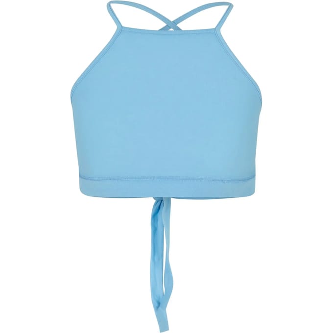 Urban Classics - Triangle Crop top - XXL - Blauw