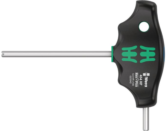 Wera 454 HF Inbusschroevendraaier Sleutelbreedte (metrisch): 5 mm Koplengte: 100 mm