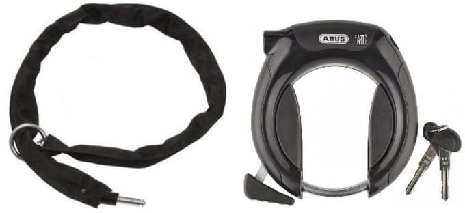 Abus Pro Shield 5850s ART2 + 100cm insteekketting - Zwart
