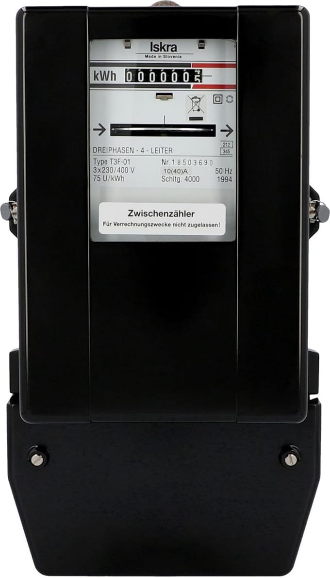 Driefasen Tussenmeter 230/380V 10/40A voor Eigen Verbruik