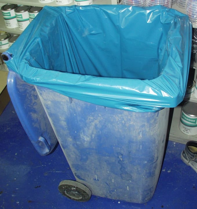Vuilniszak 65/25x140cm blauw type 70 10 stuks