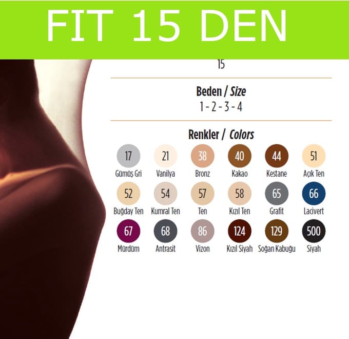 Penti Fit 15 Denier Dames Panty PCLP0A7K19SK - PRUIM - Maat M