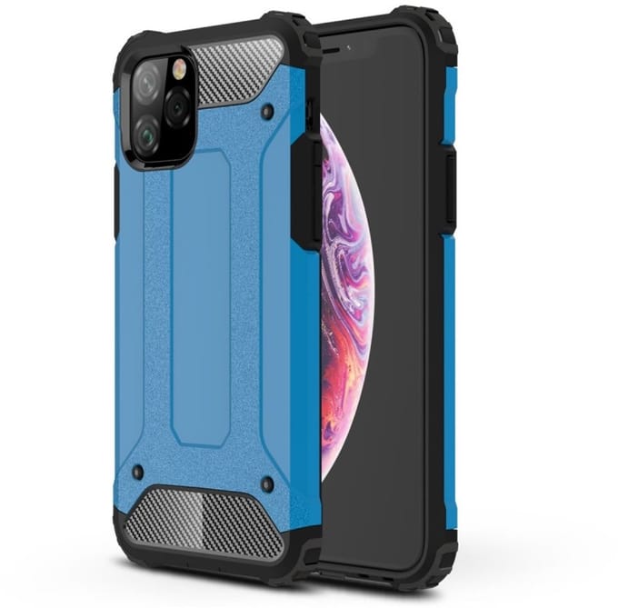 Lunso - Armor Guard hoes - Geschikt voor iPhone 11 Pro - Lichtblauw