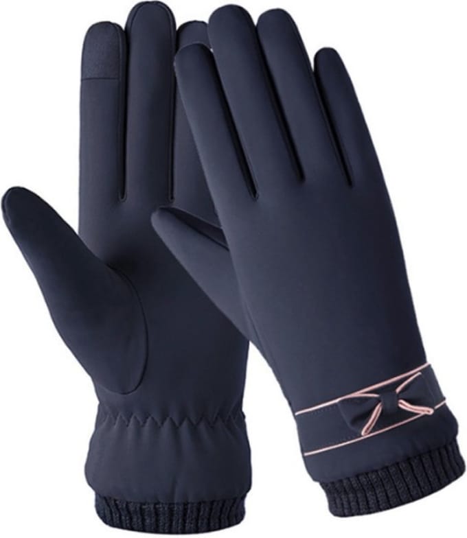 Hidzo Handschoenen - Dames - Blauw - Maat S/M - Touchscreen