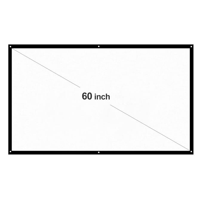 150''/120''/100''/84''/70 /60  Draagbaar projectorscherm HD 16:9 Diagonaal Projectiescherm Opvouwbaar 60 inch