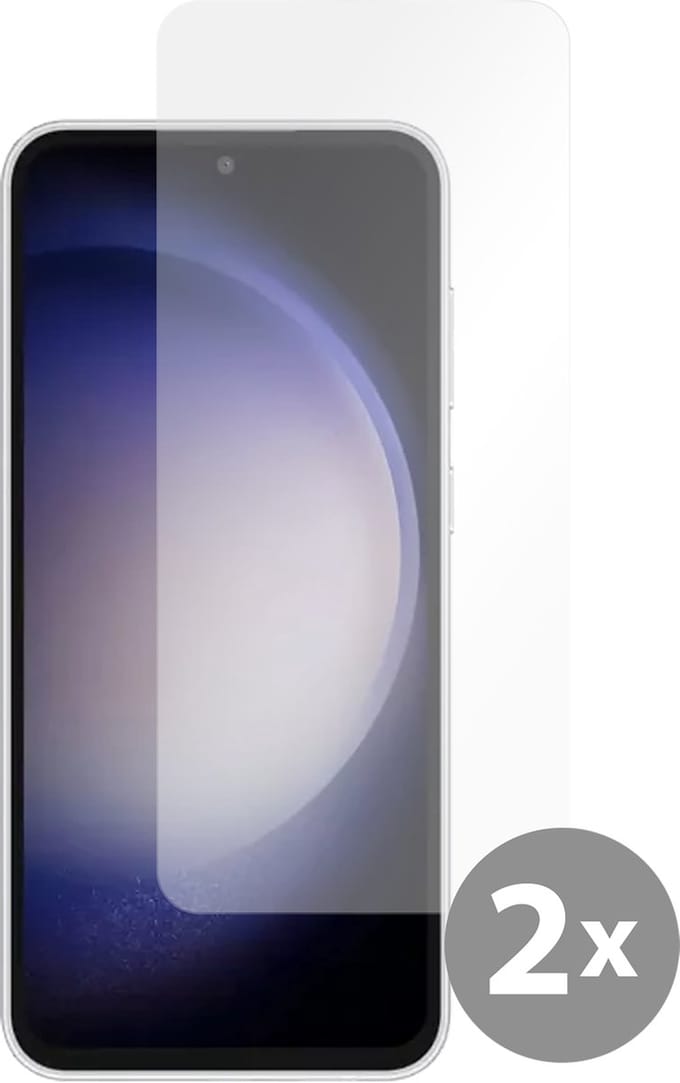 Cazy screenprotector geschikt voor Samsung Galaxy S23 FE - Screenprotector Gehard Glas - 2 Stuks